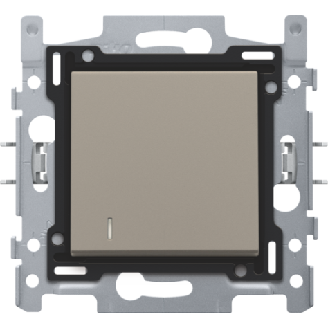 Interrupteur pour cartes d'hôtel, socle, bornes à vis et set de finition couleur bronze coated