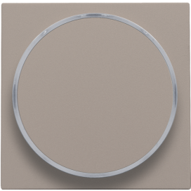 Set de finition avec anneau transparent sans symbole pour bouton-poussoir 6 A avec LED couleur ambre avec culot E10, couleur bronze coated