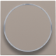 Set de finition avec anneau transparent sans symbole pour bouton-poussoir 6 A avec LED couleur ambre avec culot E10, couleur bronze coated