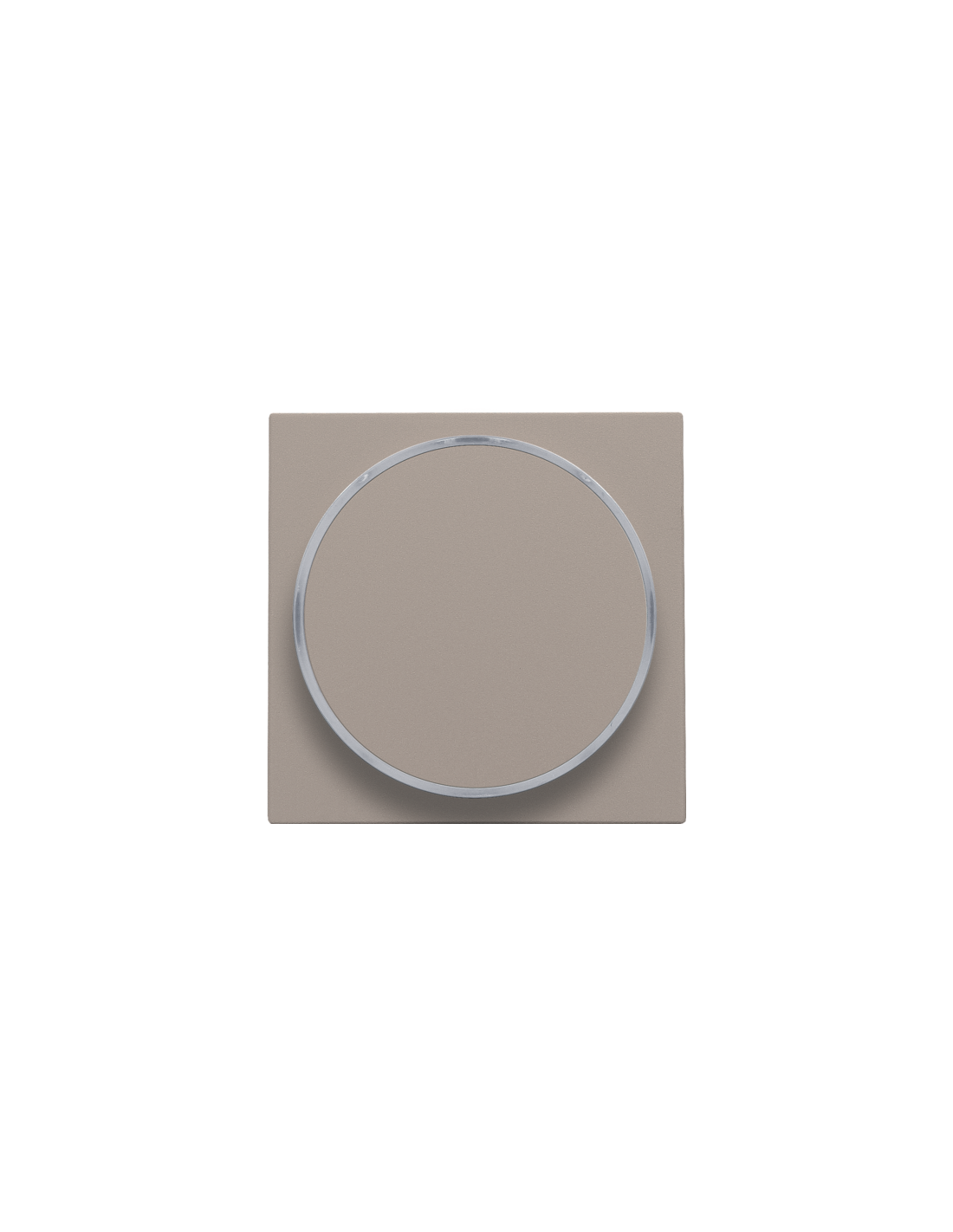 Set de finition avec anneau transparent sans symbole pour bouton-poussoir 6 A avec LED couleur ambre avec culot E10, couleur bronze coated