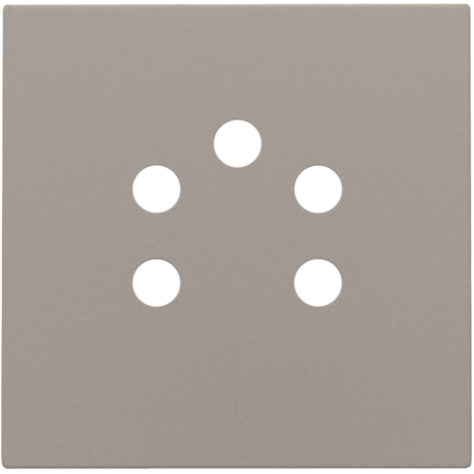 Set de finition pour prise téléphonique à cinq pôles, couleur bronze coated