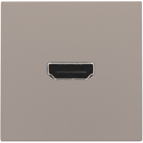 Set de finition avec prise HDMI/HDMI, couleur bronze coated