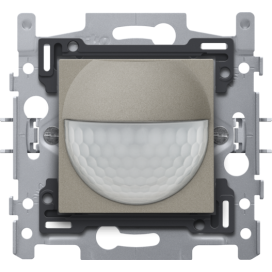 Détecteur de mouvement, 230 V, 8 m, 180°, détecteur mural, pour boîte d'encastrement, couleur bronze coated