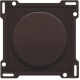 Set de finition pour variateur à bouton rotatif ou régulateur de vitesse, incl. bouton rotatif, couleur dark brown coated