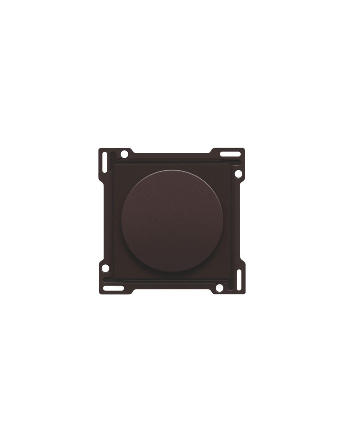 Set de finition pour variateur à bouton rotatif ou régulateur de vitesse, incl. bouton rotatif, couleur dark brown coated