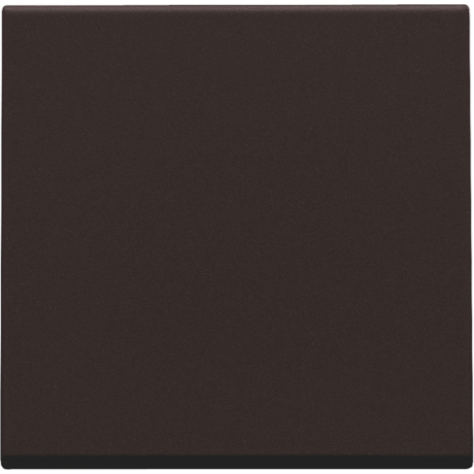 Set de finition pour interrupteur électronique ou bouton-poussoir simple, couleur dark brown coated