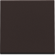 Set de finition pour interrupteur électronique ou bouton-poussoir simple, couleur dark brown coated