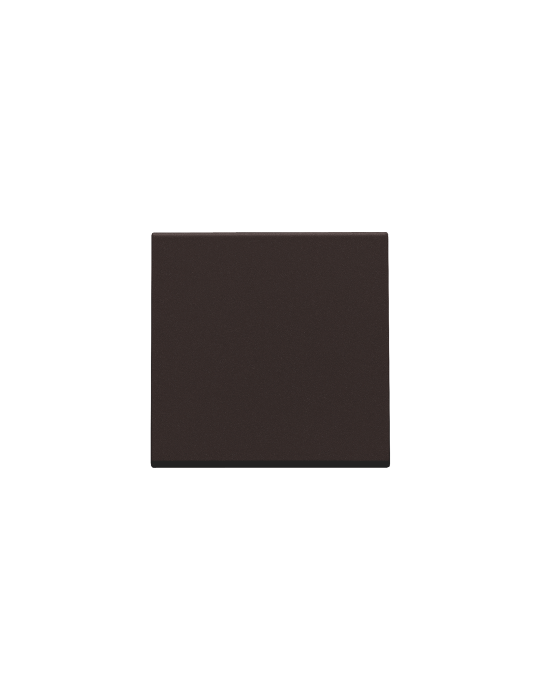 Set de finition pour interrupteur électronique ou bouton-poussoir simple, couleur dark brown coated