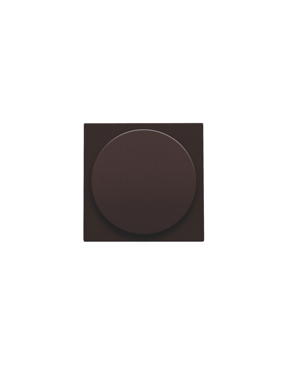 Set de finition pour variateur à bouton rotatif ou extension, incl. bouton rotatif, couleur dark brown coated
