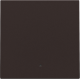 Set de finition avec lentille pour interrupteur électronique ou bouton-poussoir simple, couleur dark brown coated