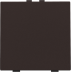 Bouton-poussoir simple pour Niko Home Control, couleur dark brown coated