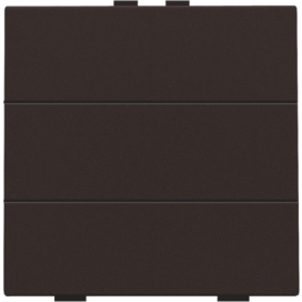 Bouton-poussoir sextuple pour Niko Home Control, couleur dark brown coated