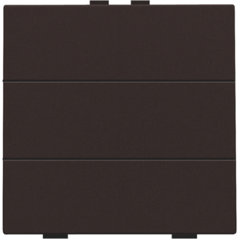 Bouton-poussoir sextuple pour Niko Home Control, couleur dark brown coated