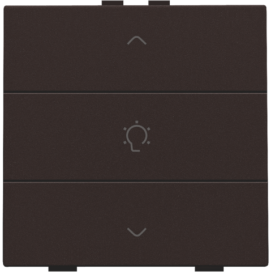 Commande de variateur simple pour Niko Home Control, couleur dark brown coated
