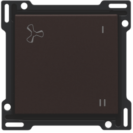 Set de finition pour la commande de ventilation mécaniquement contrôlée, couleur dark brown coated