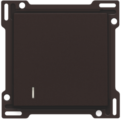 Set de finition pour interrupteur pour cartes d'hôtel, couleur dark brown coated