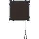Set de finition pour bouton-poussoir à tirette, couleur dark brown coated