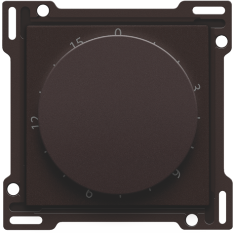 Set de finition pour minuterie réglable jusqu'à 15 min., couleur dark brown coated