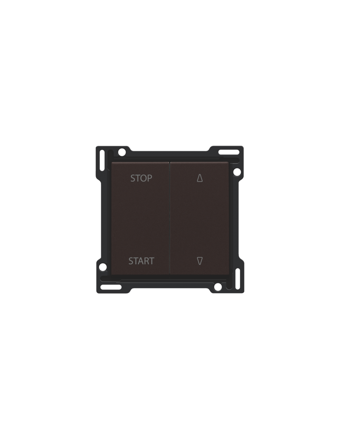 Set de finition pour interrupteur pour volets à verrouillage électrique, couleur dark brown coated