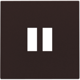 Set de finition pour chargeur double USB-A, couleur dark brown coated