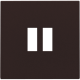 Set de finition pour chargeur double USB-A, couleur dark brown coated