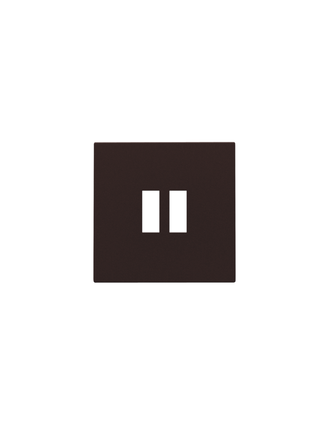 Set de finition pour chargeur double USB-A, couleur dark brown coated
