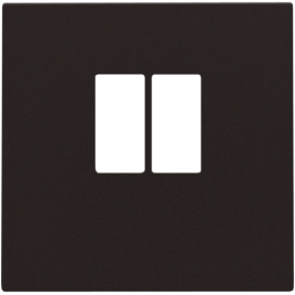 Set de finition pour prise simple pour haut-parleur, couleur dark brown coated