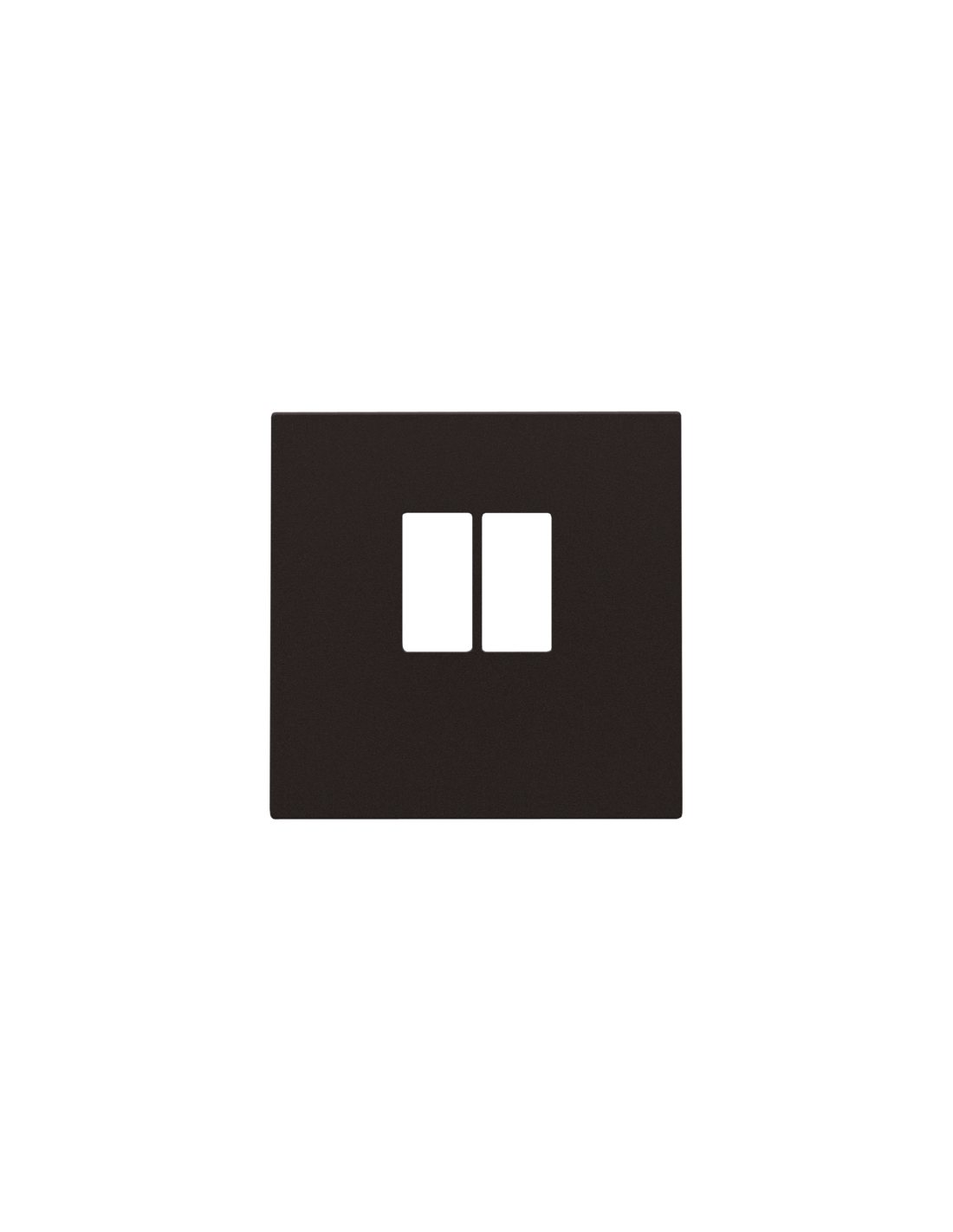Set de finition pour prise simple pour haut-parleur, couleur dark brown coated