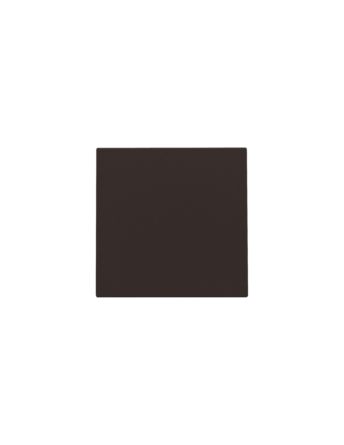 Set de finition avec sortie de câble pour cache-trou avec serre-fil, couleur dark brown coated