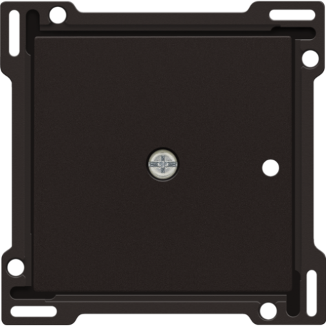 Set de finition pour récepteur RF encastré à 1 canal avec contact unipolaire (libre de potentiel) ou récepteur RF encastré avec fonction de commande des volets, couleur dark brown coated