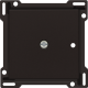 Set de finition pour récepteur RF encastré à 1 canal avec contact unipolaire (libre de potentiel) ou récepteur RF encastré avec fonction de commande des volets, couleur dark brown coated