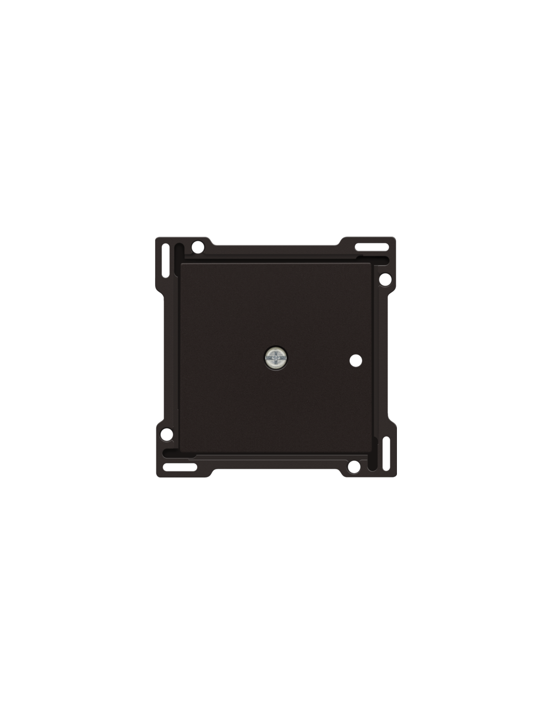 Set de finition pour récepteur RF encastré à 1 canal avec contact unipolaire (libre de potentiel) ou récepteur RF encastré avec fonction de commande des volets, couleur dark brown coated