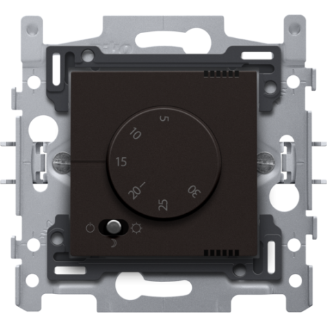Thermostat électronique, couleur dark brown coated