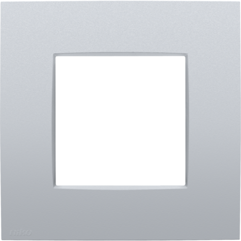 Plaque de recouvrement simple, couleur Niko Intense sterling coated Plaque de recouvrement simple, couleur Niko Intense sterling coated