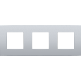 Plaque de recouvrement triple, entraxe de 71 mm, couleur Niko Intense sterling coated