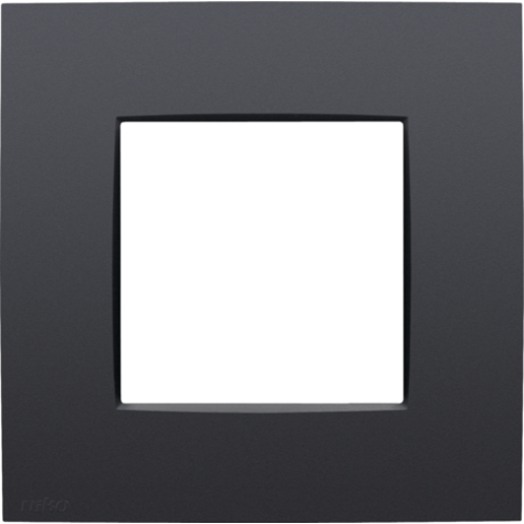 Plaque de recouvrement simple, couleur Niko Intense anthracite coated