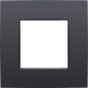 Plaque de recouvrement simple, couleur Niko Intense anthracite coated