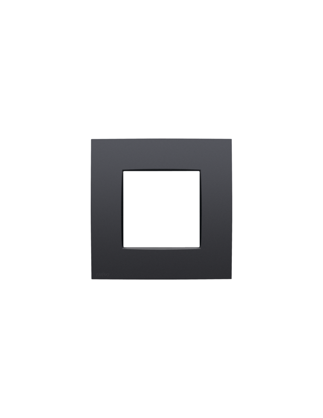 Plaque de recouvrement simple, couleur Niko Intense anthracite coated
