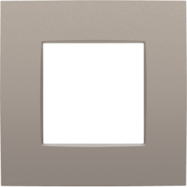 Plaque de recouvrement simple, couleur Niko Intense bronze coated