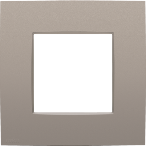 Plaque de recouvrement simple, couleur Niko Intense bronze coated Plaque de recouvrement simple, couleur Niko Intense bronze coated