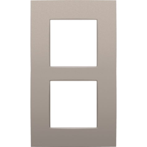 Plaque de recouvrement double, entraxe de 60 mm, verticale, couleur Niko Intense bronze coated Plaque de recouvrement double, entraxe de 60 mm, verticale, couleur Niko Intense bronze coated