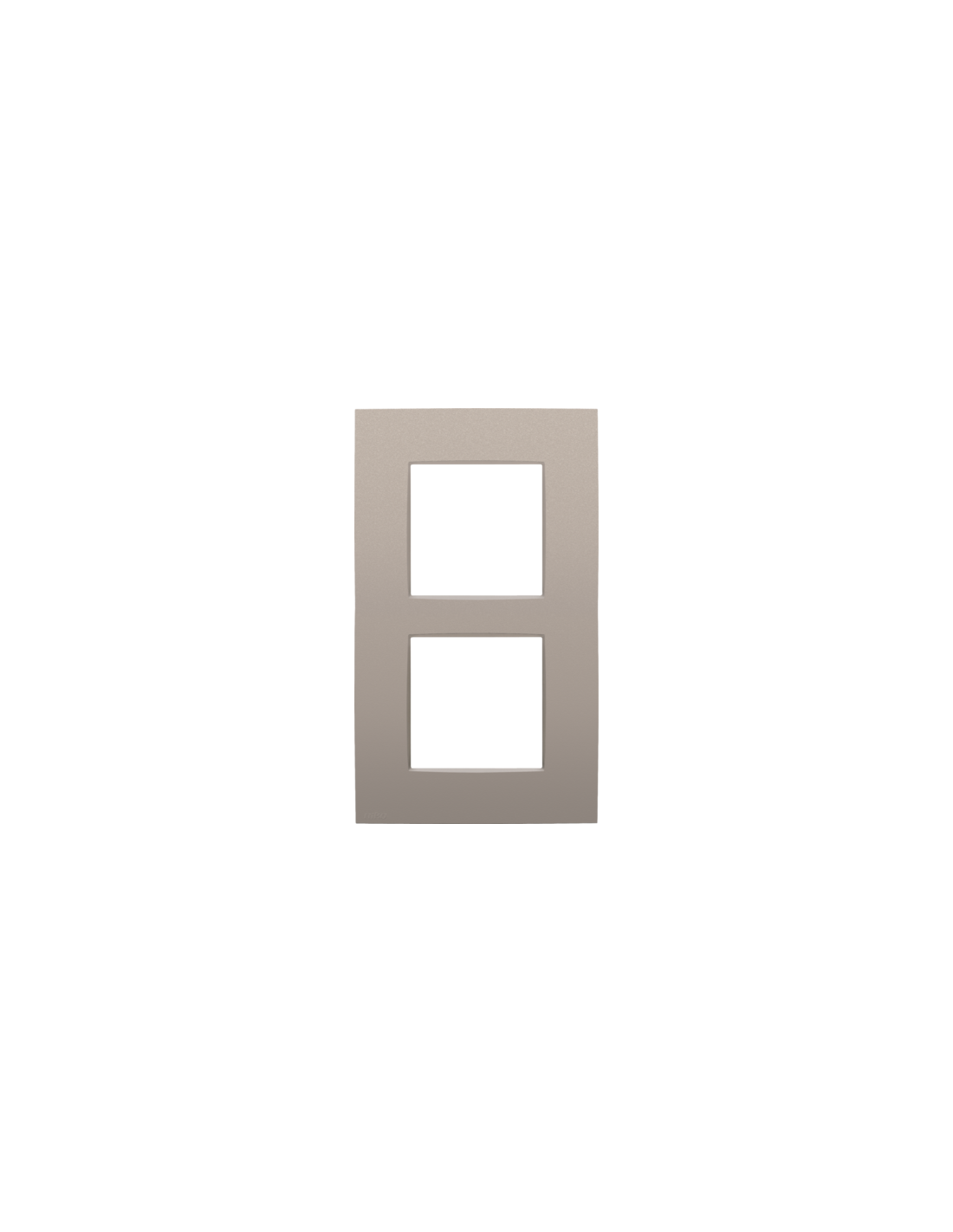 Plaque de recouvrement double, entraxe de 60 mm, verticale, couleur Niko Intense bronze coated