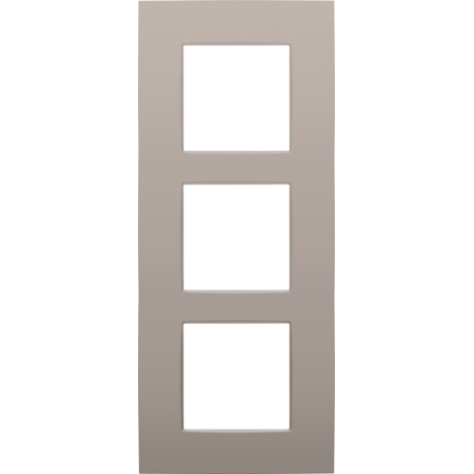 Plaque de recouvrement triple, entraxe de 60 mm, verticale, couleur Niko Intense bronze coated Plaque de recouvrement triple, entraxe de 60 mm, verticale, couleur Niko Intense bronze coated