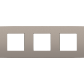 Plaque de recouvrement triple, entraxe de 71 mm, couleur Niko Intense bronze coated