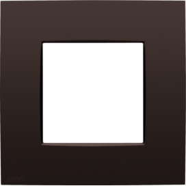 Plaque de recouvrement simple, couleur Niko Intense dark brown coated