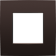 Plaque de recouvrement simple, couleur Niko Intense dark brown coated