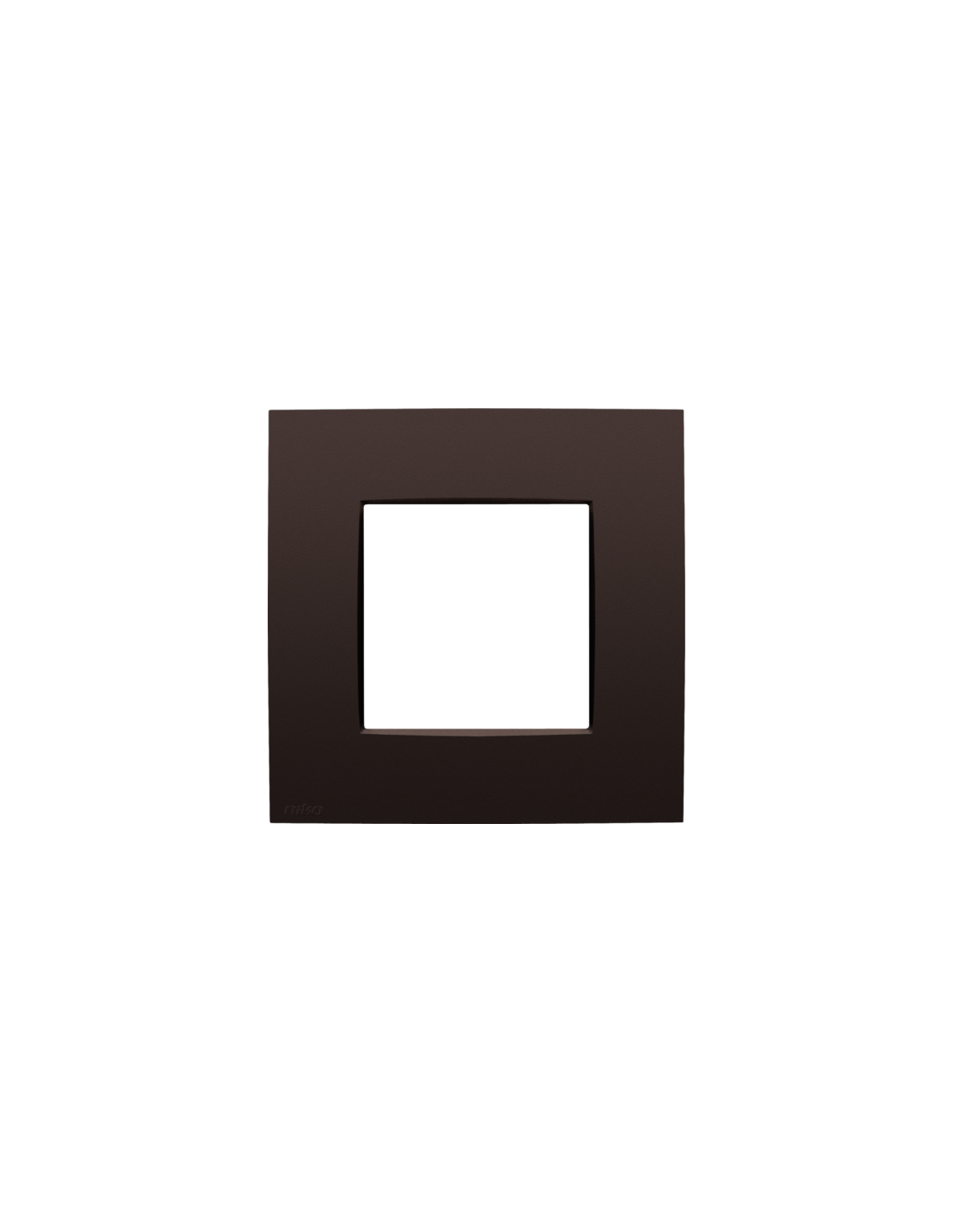Plaque de recouvrement simple, couleur Niko Intense dark brown coated