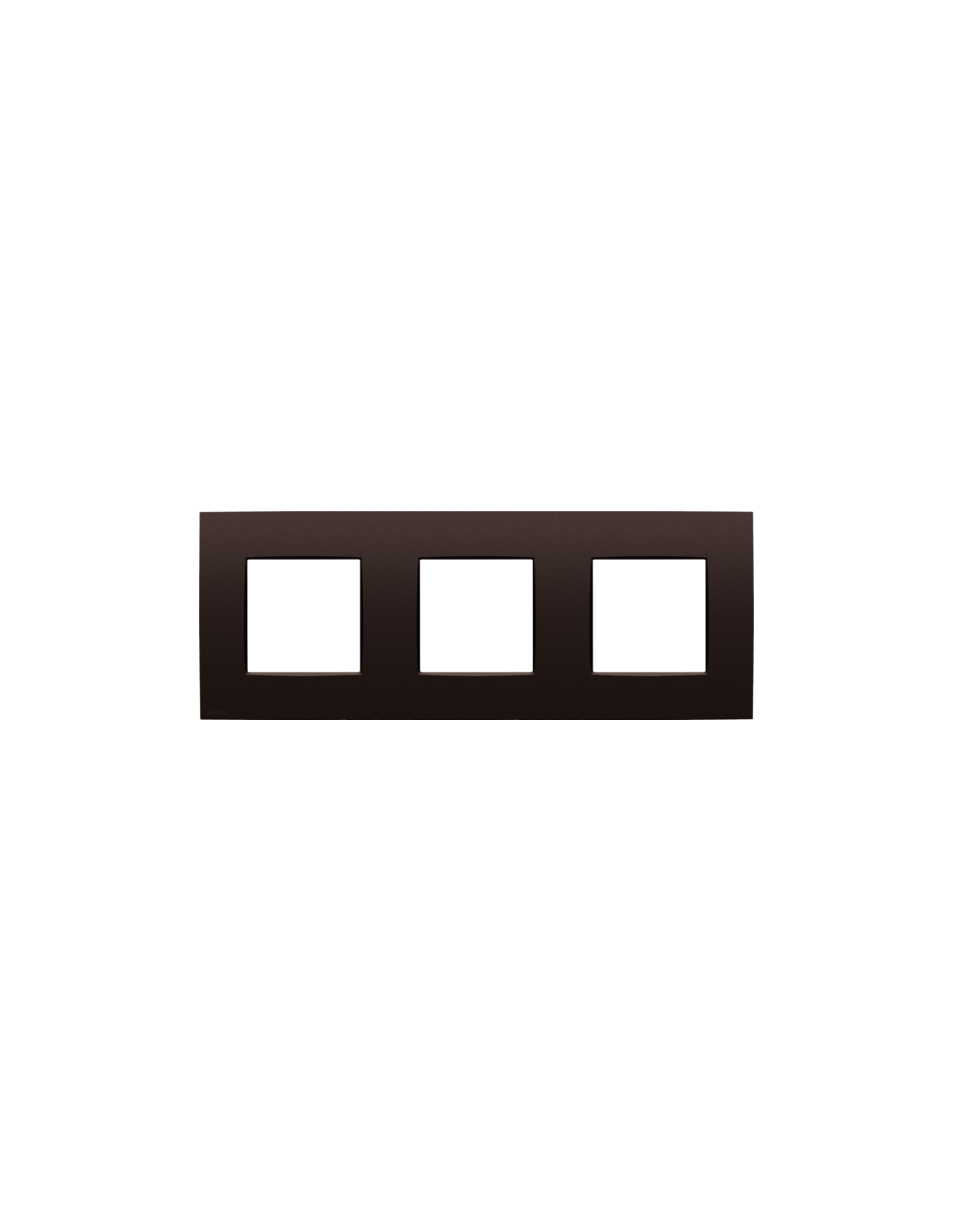 Plaque de recouvrement triple, entraxe de 71 mm, couleur Niko Intense dark brown coated