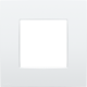 Plaque de recouvrement simple, couleur Niko Intense lunar white coated