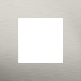 Plaque de recouvrement simple, couleur Niko Pure stainless steel on anthracite